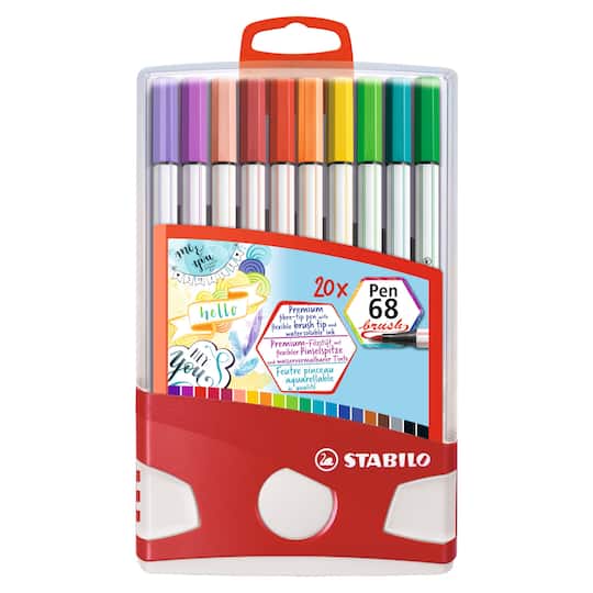 Stabilo&#xAE; 20 Color Pen 68 Brush ColorParade Set